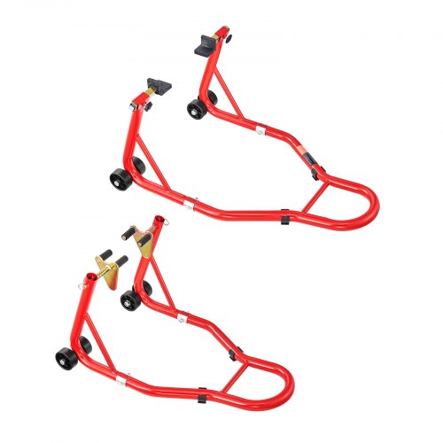 VEVOR Motorrad-Ständer vorne und hinten Spoolift Paddock-Schwinge Arm Rot 385kg