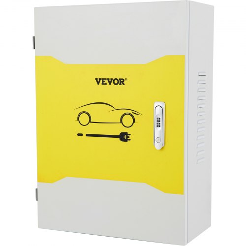 VEVOR Tesla-Ladestationsbox, 70 x 50 x 25 cm, Outdoor-Kabelbox, Ladebox, Kabel-Organizer, IP32 wasserdicht, staubdicht, Cool Roll Steel-Elektrogehäusebox, für Tesla-Wandanschluss