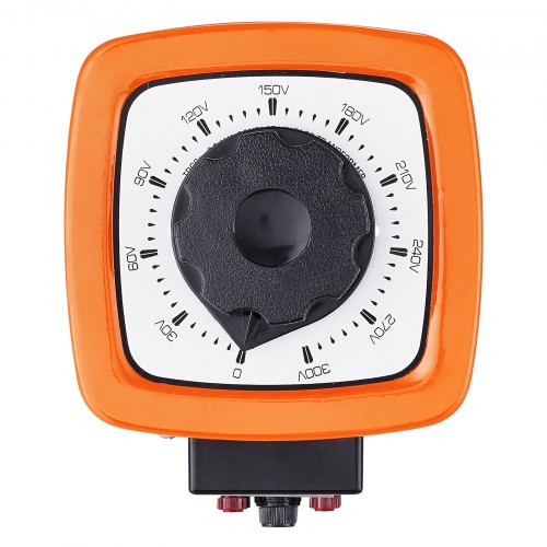 VEVOR Automatischer variabler Stelltransformator 500 VA, 1,7 A, Eingang 230 V, Ausgang 0-300 V, AC-Spannungsregler 4 Sicherungen, thermischer Steuerschalter für Haus, Büro