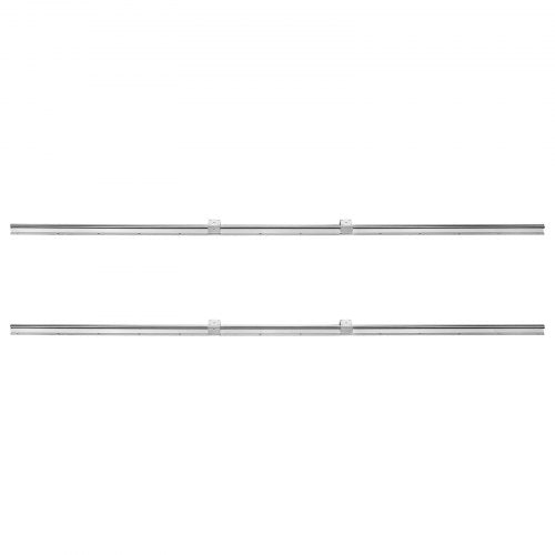 VEVOR Linearführungsschienen-Set, SBR16 2000 mm, 2 Stück 78,7 Zoll/2000 mm SBR16 Führungsschienen und 4 Stück SBR16UU Gleitblöcke, Linearschienen und Lagersatz für automatisierte Maschinen, DIY-Projek