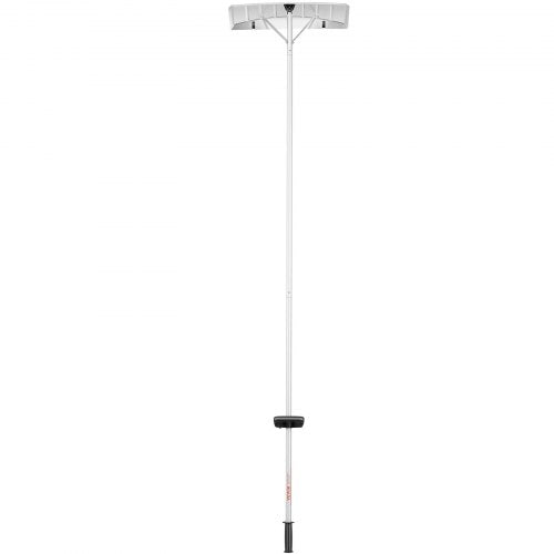 VEVOR Schneeschaufel Dach 64 cm, Einstellbereich 1,52 bis 6,4 m, Dachschneeräumer aus Aluminium und ABS Schaufel, Schneeschieber mit Schutzrädern und rutschfestem Griff Schneeräumer Dachräumer