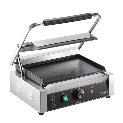 VEVOR Panini-Pressgrill Sandwichmaker Kontakt Grill Kommerziell Elektrisch