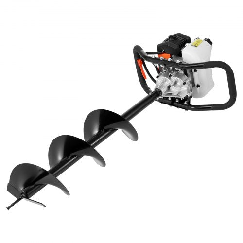 VEVOR Erdbohrer Erdlochbohrer 63CC Pfahlbohrer Erdbohrgerät Ø200x800mm Bohrern