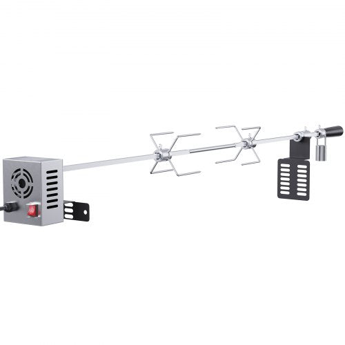 VEVOR Spanferkelgrill Lammgrill 100,6 cm, 12 kg Edelstahl Drehspieß Spießbratengrill 9 W, Lammgrill BBQ Grill Grillwagen Barbecue, Großer Spießgrill Geeignet für Putenfleisch, Schinken usw.