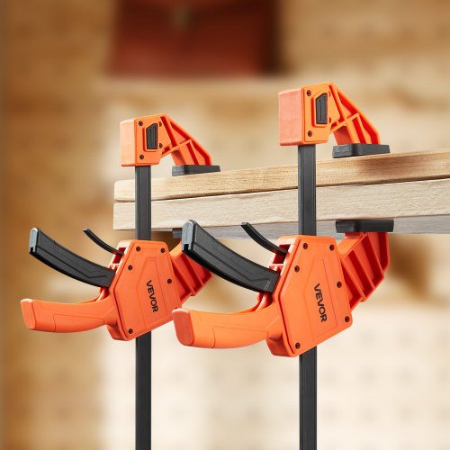 VEVOR 2 x Stangenklemmen für Holzbearbeitung 30,48cm Karbonstahl Einhandklemme
