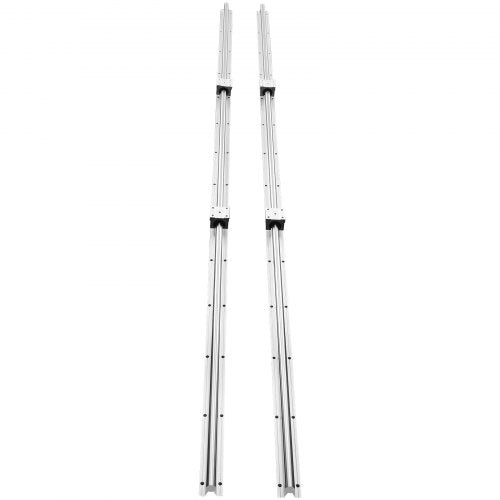VEVOR Linearführungsschienen-Set, SBR16 2000 mm, 2 Stück 78,7 Zoll/2000 mm SBR16 Führungsschienen und 4 Stück SBR16UU Gleitblöcke, Linearschienen und Lagersatz für automatisierte Maschinen, DIY-Projek