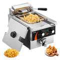 VEVOR Kommerzielle Elektrische Fritteuse 3000W 5,9L Edelstahl Upgrade 200°C