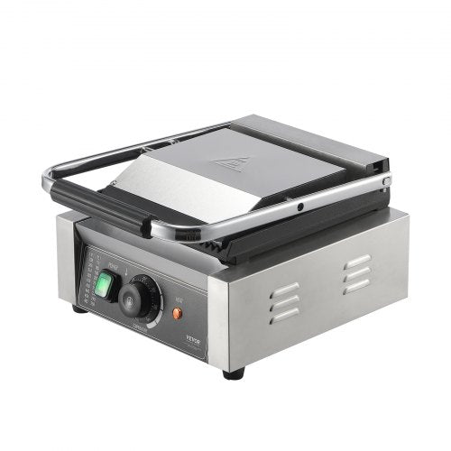 VEVOR Panini-Pressgrill Sandwichmaker Grillplatte 23x23cm Elektrisch Kommerziell
