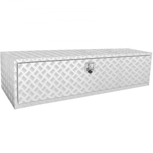 VEVOR Unterboden-Aluminium-Werkzeugkasten für LKW, 152,4 x 61 x 61 cm, Werkzeugaufbewahrung für Anhänger und Wohnmobile