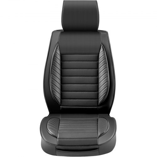 VEVOR-Sitzbezüge, universelle Autositzbezüge, komplettes Sitzset, Vorder- und Rücksitz, 9-teiliger Kunstleder-Sitzbezug, halbgeschlossenes Design, abnehmbare Kopfstütze und Airbag-kompatibel