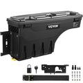 VEVOR LKW-Bett Staukasten, Abschließbarer Deckel, Wasserdichter ABS-Radkasten Werkzeugkasten 6,6 Gal / 20 L mit Passwort-Vorhängeschloss, kompatibel mit Dodge Ram 1500 2019-2021, Fahrerseite, Schwarz