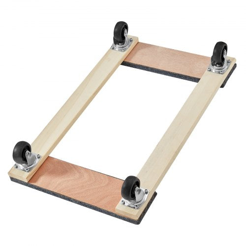 VEVOR Möbelwagen, Möbelwagen, 4 Räder, tragbare bewegliche Rollen, robust, ineinandergreifend, klein, flach, für schwere Möbel, 2 Stück, 40,6 x 27,9 cm, 227,8 kg Kapazität, schwarz