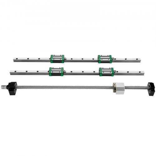 VEVOR Linearführung Linearschiene mit 4PCS Gleitblock Kugelumlaufspindel Führungsschiene für 3D Drucker Cnc Maschine Hgr 20-1500mm