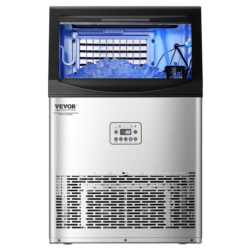 VEVOR Kommerzielle Eisbereiter Eismaschine 40,82kg/Tag LED Anzeige Restaurant