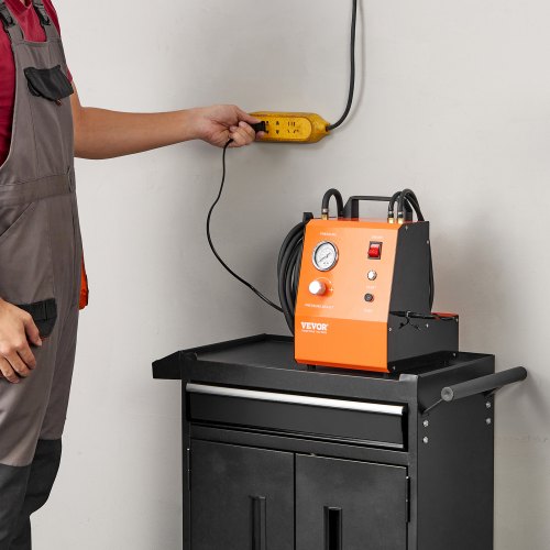 VEVOR 220 V Elektrisches komplettes Bremsflüssigkeitsadapter-Kit für Gleich- und Wechselstrom