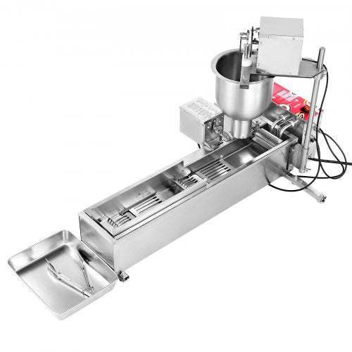 VEVOR Kommerzielle Automatische Donut Maschine Maker 3kW 90 Stk./h Einreihig