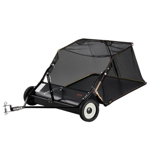VEVOR 106,6cm Rasenkehrer Rasenkehrmaschine Aufsitzmäher Rasentraktor Laubkehrer