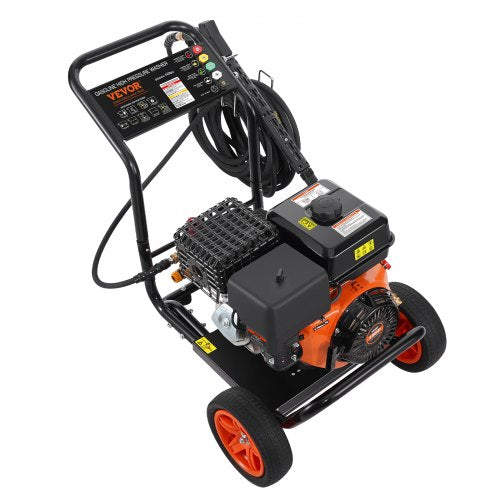VEVOR Benzin-Hochdruckreiniger 4400PSI 15L/min 4 GPM mit 5 Düsensatz für Autos