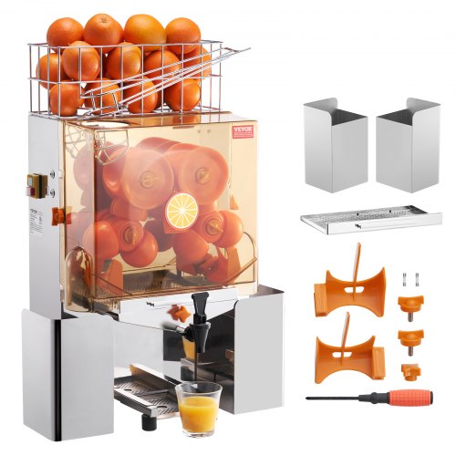 VEVOR Kommerzielle Orangensaftpresse, 120 W, Saftpresse, Extraktor, Wasserhahn