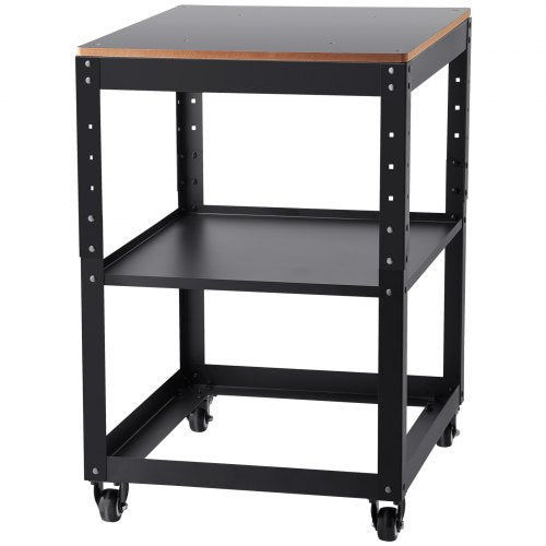 VEVOR Maschinenständer Dickenhobel 70,3×60,3×90cm Untergestell Dickenhobelmaschine Stahl &amp; MDF Max. Belastbarkeit 45kg Maschinentisch höhenverstellbar Kompitable mit meisten Hobelmaschinen Sägen