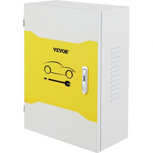 VEVOR Tesla-Ladestationsbox, 70 x 50 x 25 cm, Outdoor-Kabelbox, Ladebox, Kabel-Organizer, IP32 wasserdicht, staubdicht, Cool Roll Steel-Elektrogehäusebox, für Tesla-Wandanschluss