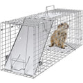 VEVOR Waschbärfalle Katzenfalle Marderfalle Wetterfeste robuste Lebendfalle Falle 2 Eingänge Tierfalle 785×254×305mm Lebend Kaninchenfalle Katzenfalle Drahtfalle für Marder Katze Waschbär