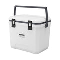 VEVOR Tragbare Kühlbox Isolierte Hartkühlbox mit Getränkehalter 38Qt