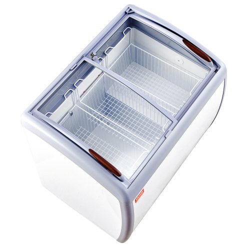 VEVOR 264L Kommerzielle Eisvitrine Gelato-Tauch-Gefrierschrank Eiscreme-Vitrine