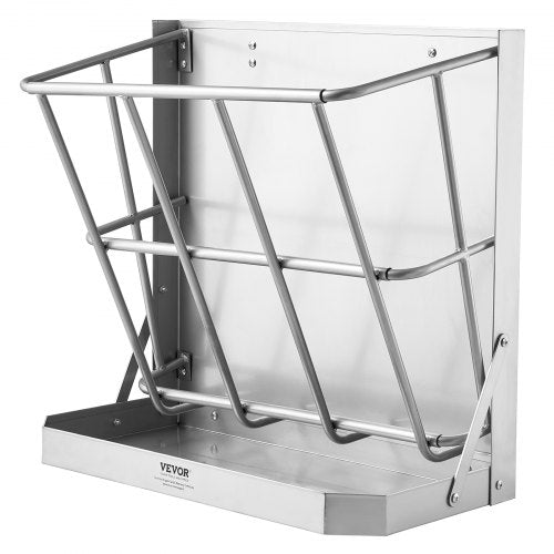 VEVOR Heuraufe Futterraufe Wandraufe 2in1 Futtertrog Futterspender 610x297x584mm