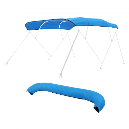 VEVOR Ersatz-Bootsverdeck Bootsmarkise Bimini Top für Boote 231-244cm Blau