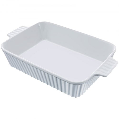 VEVOR Keramik-Auflaufform, rechteckig, Auflaufform, tief, zum Backen und Servieren