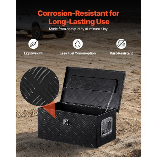 VEVOR Werkzeugkasten Aluminium für Ladeflächen von Pickups 508x304,8x241,3mm