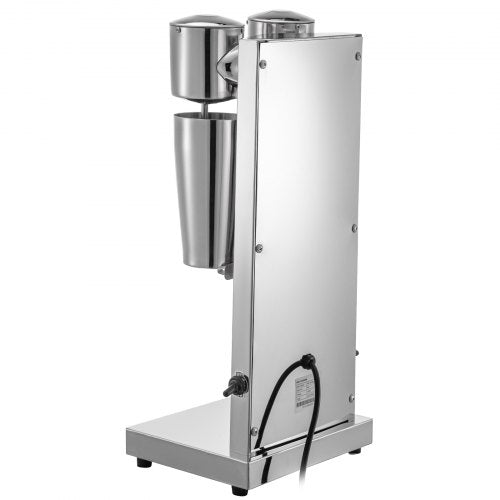 VEVOR Getränkemixer 150 W Milchshaker Elektrisch 800 ml Doppelköpfe Silbrig Elektrischer Mixer für Shakes Cocktailmixer Milchshake Maschine Barmixer