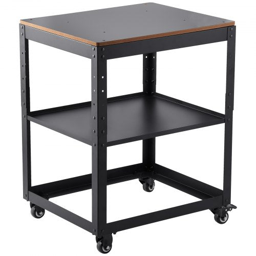 VEVOR Maschinenständer Dickenhobel 70,3×60,3×90cm Untergestell Dickenhobelmaschine Stahl &amp; MDF Max. Belastbarkeit 45kg Maschinentisch höhenverstellbar Kompitable mit meisten Hobelmaschinen Sägen