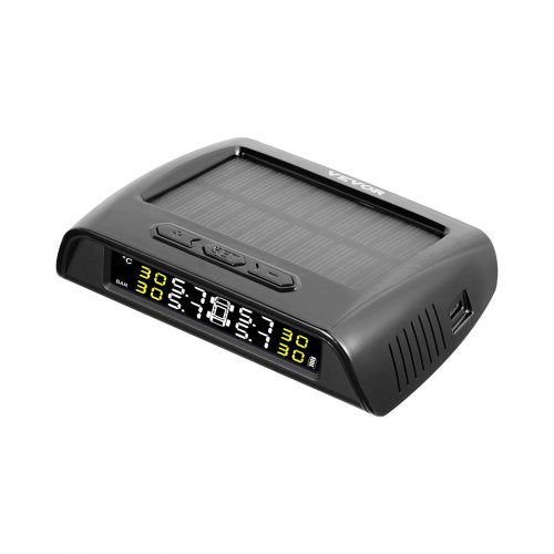 VEVOR RV Reifendrucküberwachungssystem Echtzeit Solar Trailer TPMS 6 Sensoren