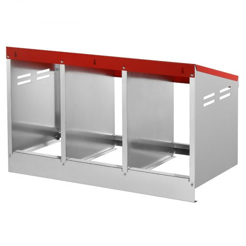 VEVOR Legenest Hühner 3 Abteile Hühnernest mit Belüftungslöchern 796x525x475mm