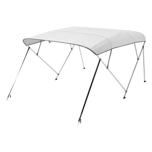 VEVOR Bimini Top Bootsverdeck Bootdach Sonnenverdeck Hellgrau 4 Bögen 170-183cm
