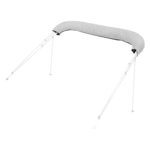 VEVOR Ersatz-Bootsverdeck Bootsmarkise Bimini Top für Boote 231-244cm Hellgrau