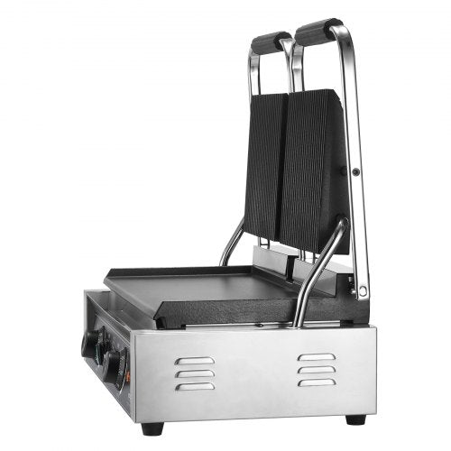 VEVOR Kommerzielle Panini Press Grill Elektrische Sandwichmaker-Platte 485x230mm