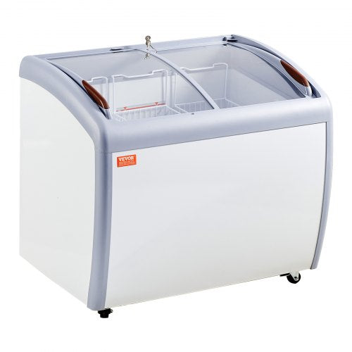 VEVOR 264L Kommerzielle Eisvitrine Gelato-Tauch-Gefrierschrank Eiscreme-Vitrine