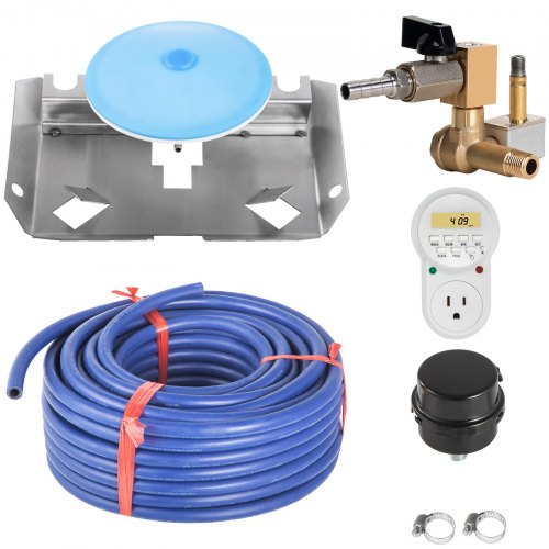 VEVOR Teichbelüfter 550W, 5,2CFM für bis zu 1 Acre 15m See Teichbelüftungsset beinhaltet 3/4PS-Kompressor &amp; beschwerte Schläuche &amp; Diffusor Luftkompressor für Sauerstoffzirkulation in tiefem Wasser