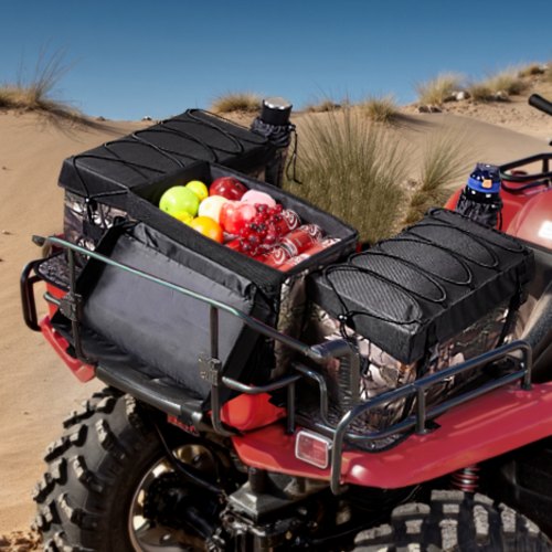 VEVOR 68L ATV Hinten Tasche Hecktasche Aufbewahrungstasche Schwamm Kissen