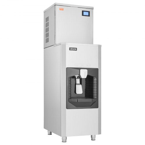 VEVOR Kommerzieller Eisbereiter 200 kg/Tag 80kg Vorratsbehälter Automatisch