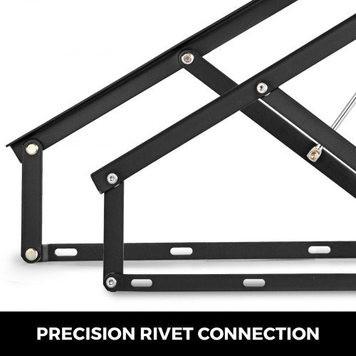 VEVOR Bett Lift Springaufbeschlag Bett 152 cm Lang, Bettbeschlag aus Stahl, Schwarz Hydraulische Bett Lift up Scharnier 60 kg Ladekapazität für Schlafsofas oder Betten mit einer Größe von 1,5 x 2 m