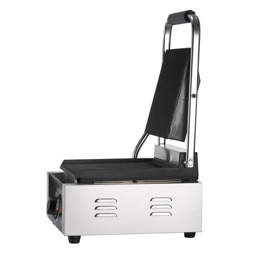 VEVOR Panini-Pressgrill Sandwichmaker Grillplatte 23x23cm Elektrisch Kommerziell