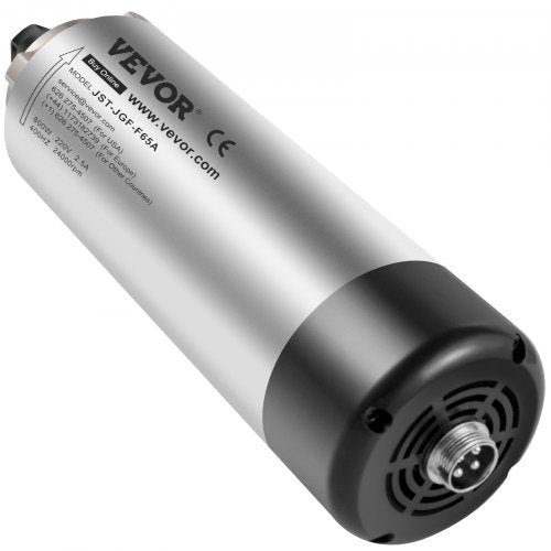 VEVOR Spindelmotor CNC Spindelmotor Luftgekühlte 0,8 Kw, Luftkühlung Spindelmotor 220-250 V Luftgekühlter Motor für CNC Spannzangenfutter 0-24000 U/min Air Cooled Spindle Motor Wind Cooled
