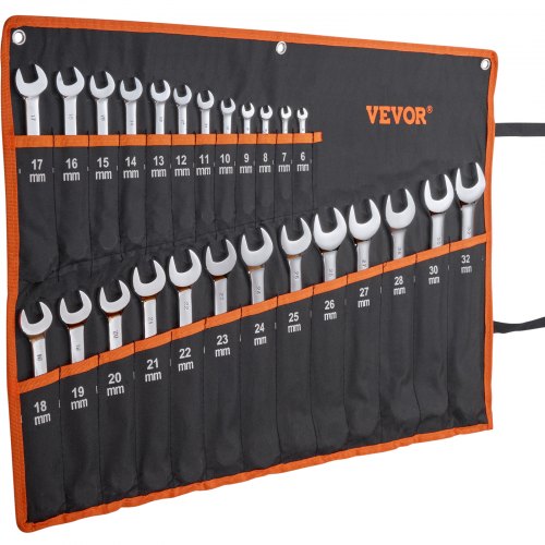 VEVOR Schlüsselsatz Ratschenschlüsselsatz 25-teilig Metrisch 6-32mm Werkstatt