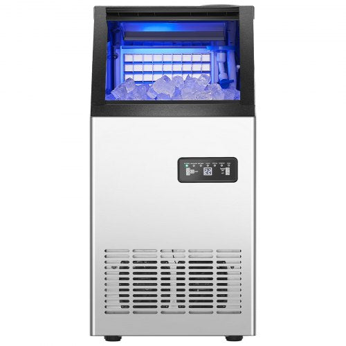 VEVOR Kommerzieller Eisbereiter, freistehender Schrank, Maschine, 80 lbs/24 h, 36 Eiswürfel