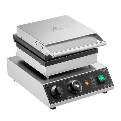 VEVOR Kommerziellen Waffeleisen Rechteck Waffel Bäcker Maschine 2kW 2 Waffeln