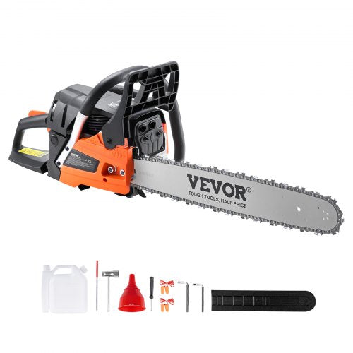 VEVOR Benzin Kettensäge Motorsäge Motorkettensäge 3,22PS 58CC 50,8cm Schwert